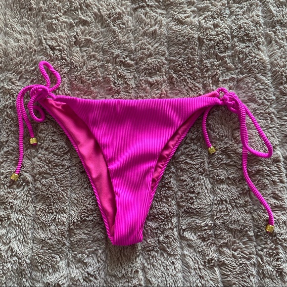 Pink Ribbed Bikini Set - Picture 4 of 5